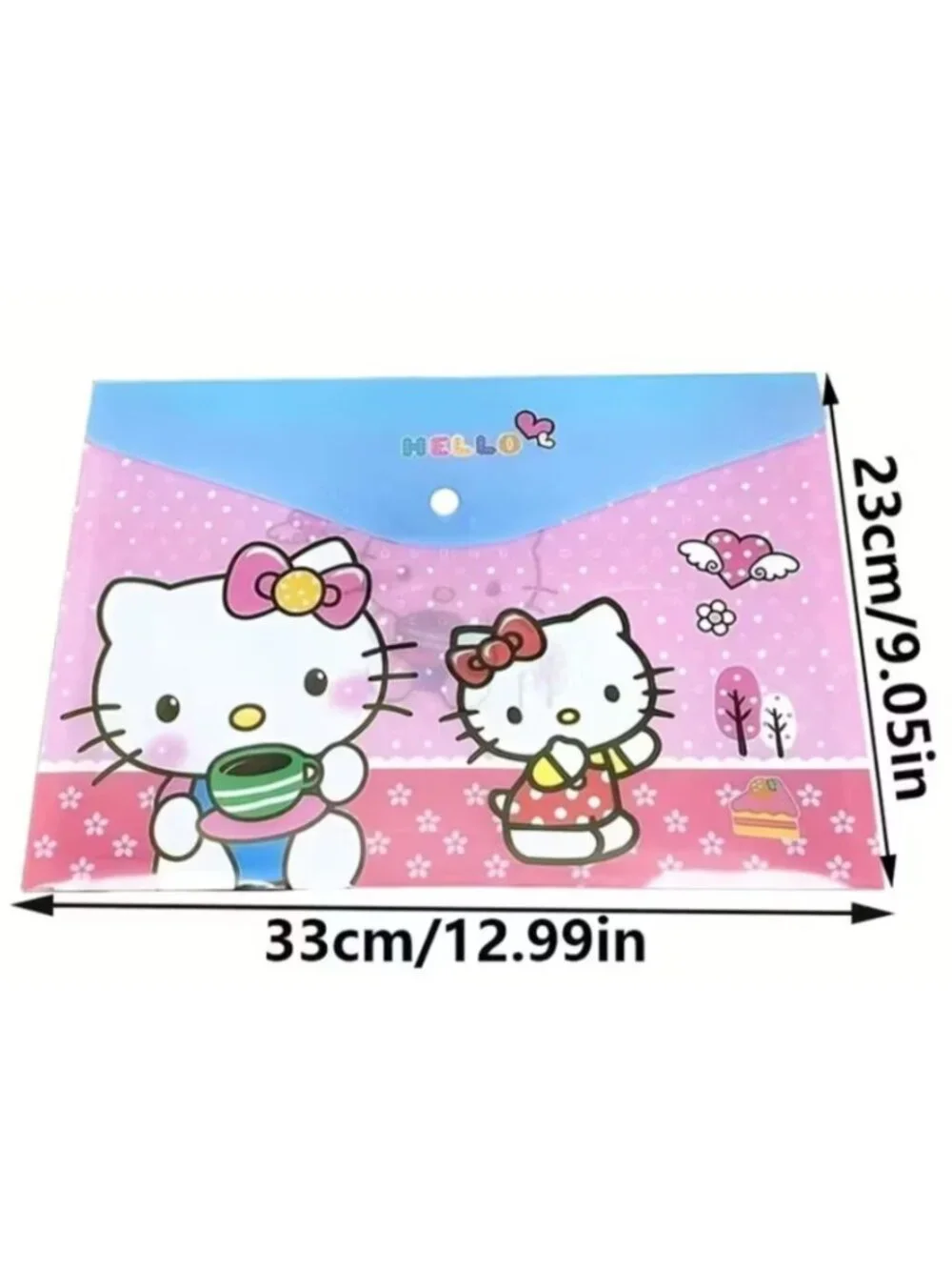 Hello Kitty love papers button